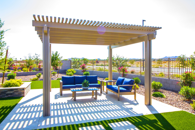 Pergola in a garden