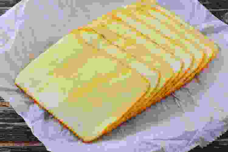 Sliced Muenster cheese