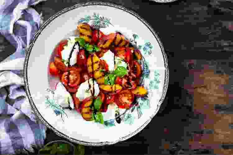 Peach and Mozzarella Salad