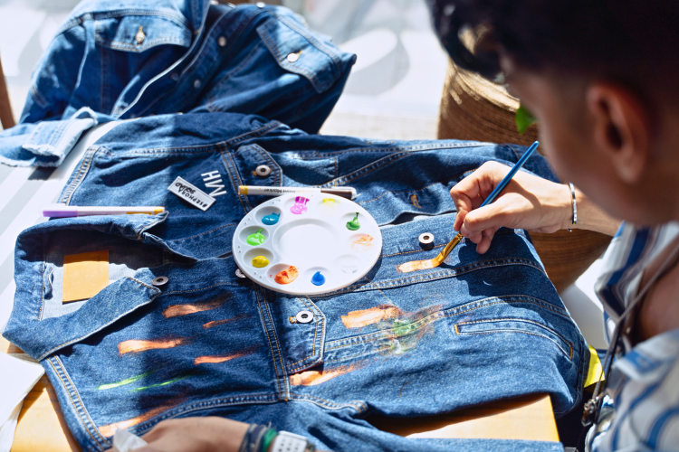 Upcycling a denim jacket