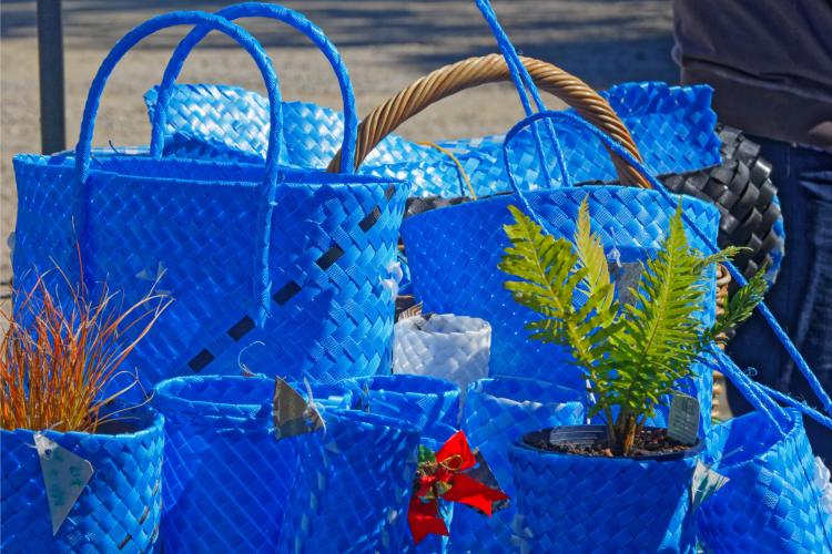 upcycled plastic bags