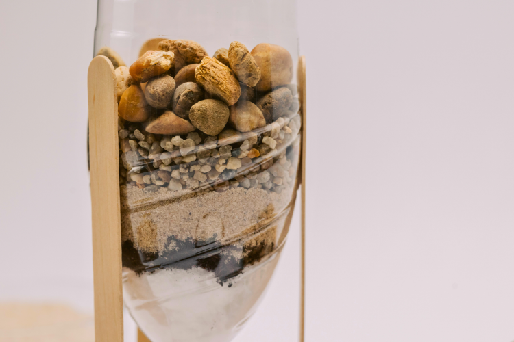 bowl filled with rocks