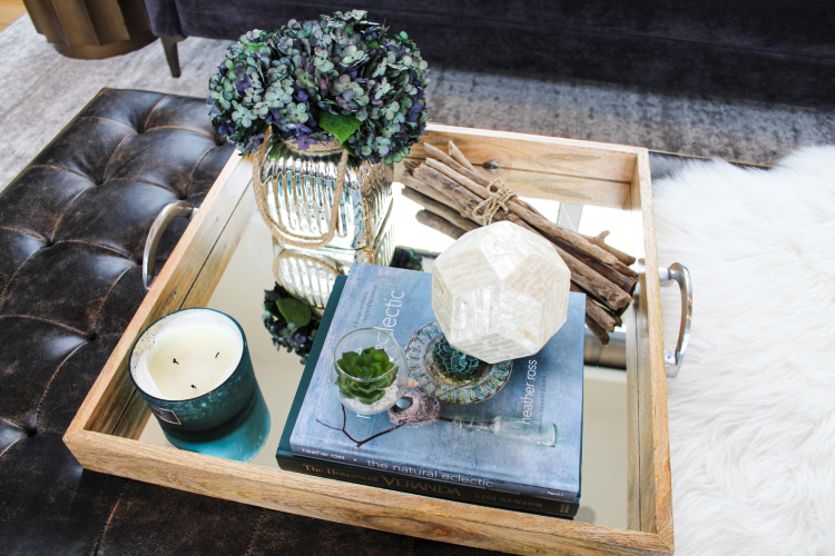 coffee table mirror tray