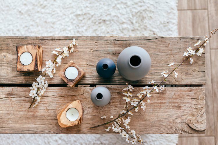 Wooden Candle Holder