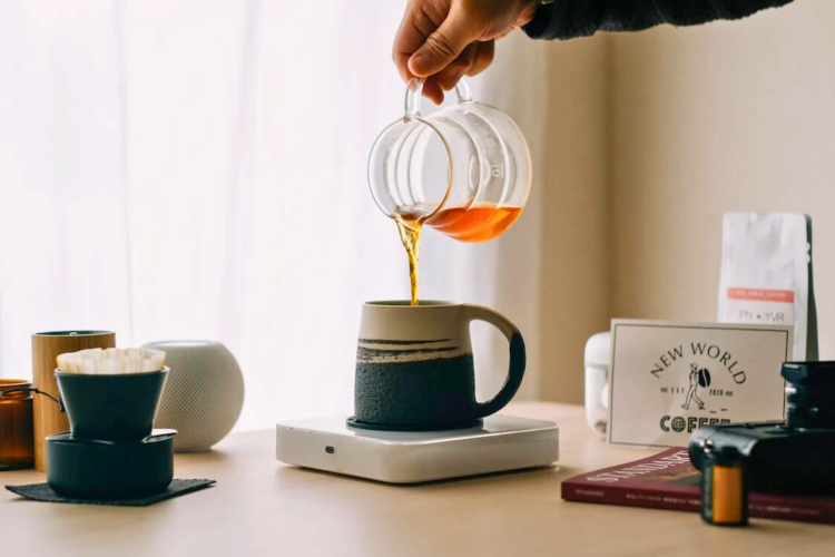 handcrafted coffee cup