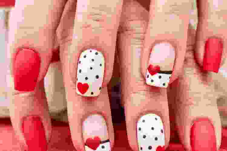 mixed nail designs