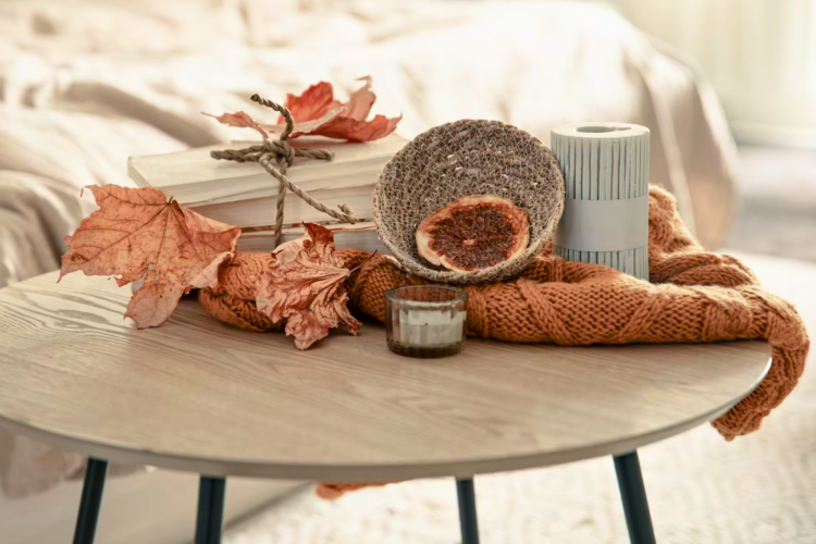 random items on a muted table