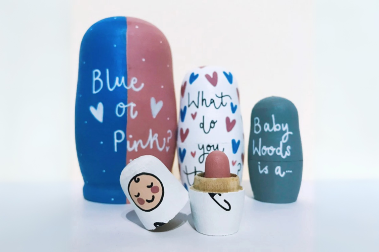 Nesting doll gender reveal