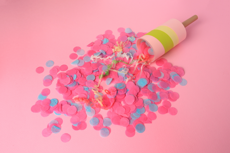 Confetti Cannon gender reveal ideas