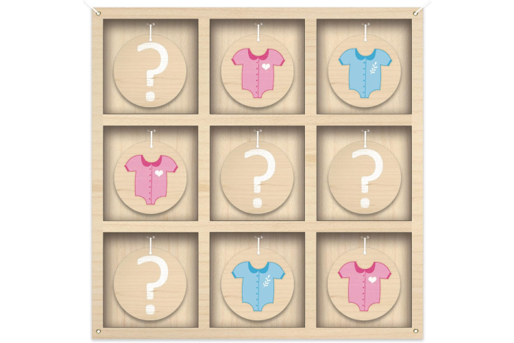 Tic Tac Toe Set gender reveal