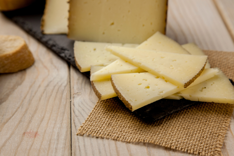 Manchego Cheese Wedges Cured