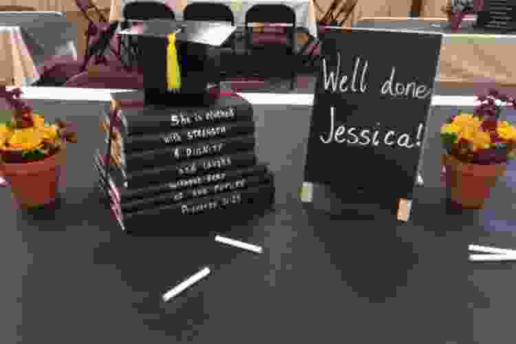 graduation centrepiece