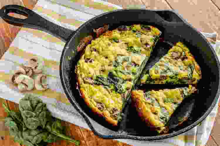 Asiago and Spinach Frittata