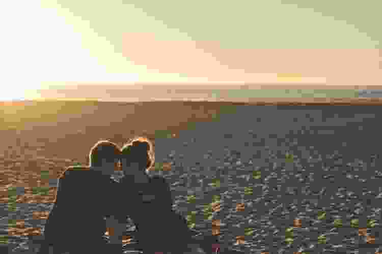 couple on beach