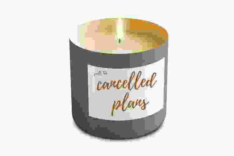 candle with funny message