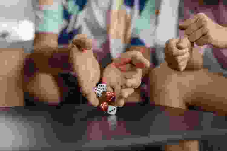 rolling dice