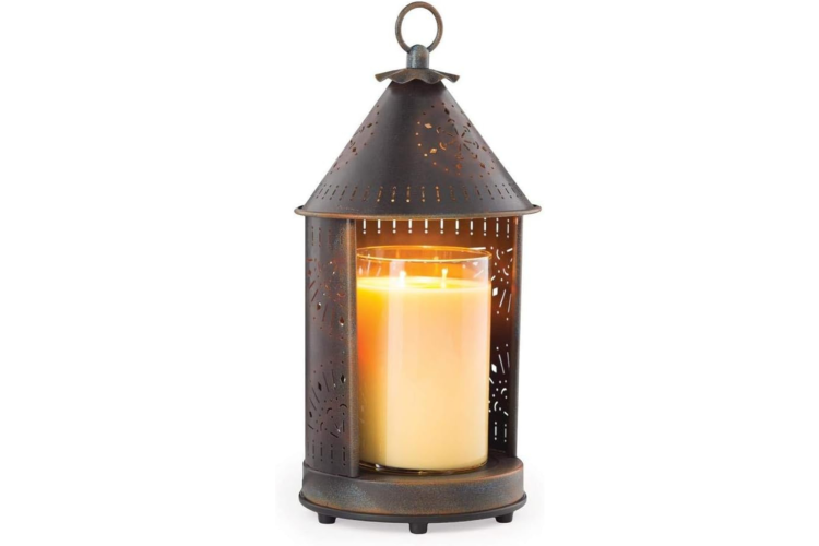Tin Punched Candle Warmer Lantern