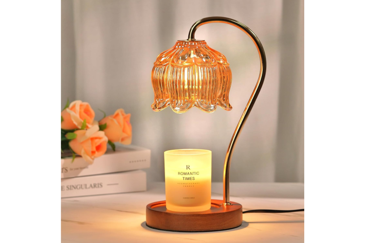 Flower-Shaped Candle Warmer Lamp