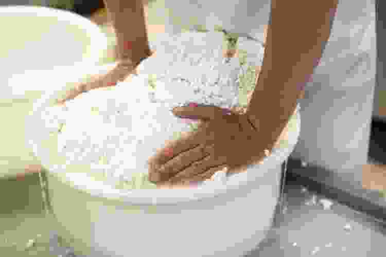 pressing curds