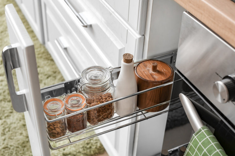 Pullout Shelf coffee bar