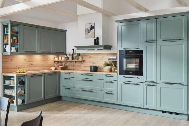 Wooden backsplash
