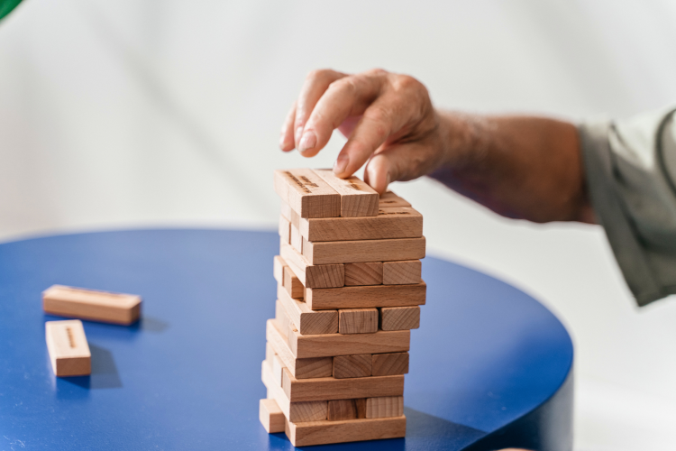 building a Jenga tower