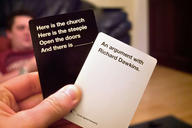 Playing Cards Against Humanity
