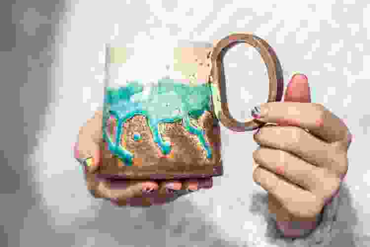 mug handle painted