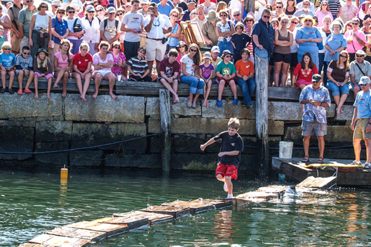 Crate race Windjammer Festival Maine for Labor Day Event