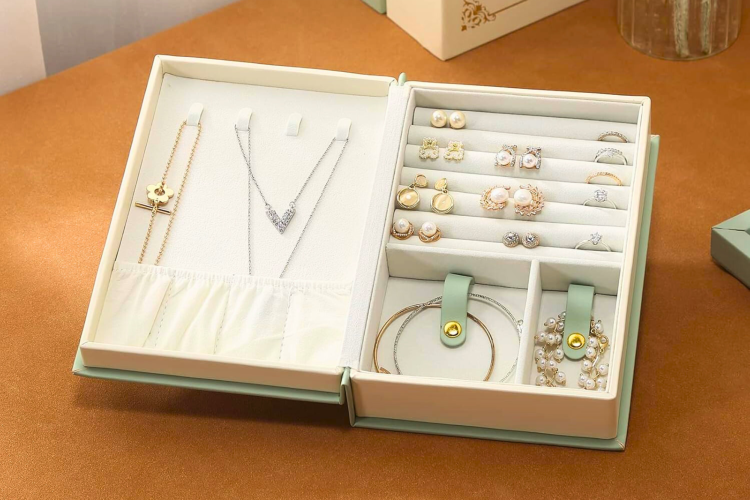 book jewelry organizer