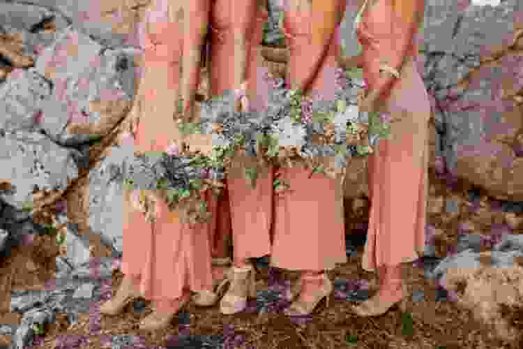 Blush & Olive Green