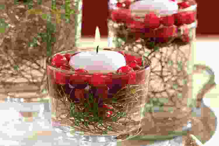 Floating Candle and Cranberry Displays