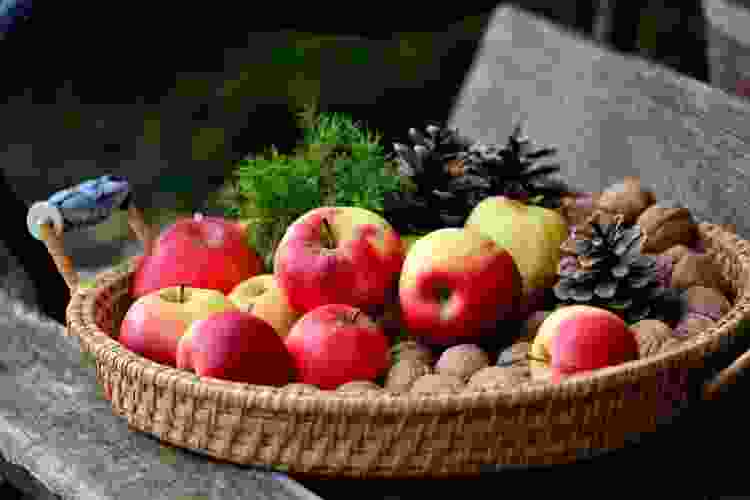 Apple Basket Centerpiece