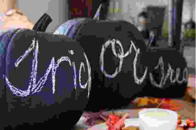 Chalkboard pumpkins