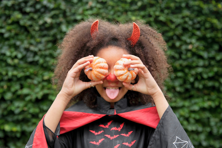 kid cute scary devil costume