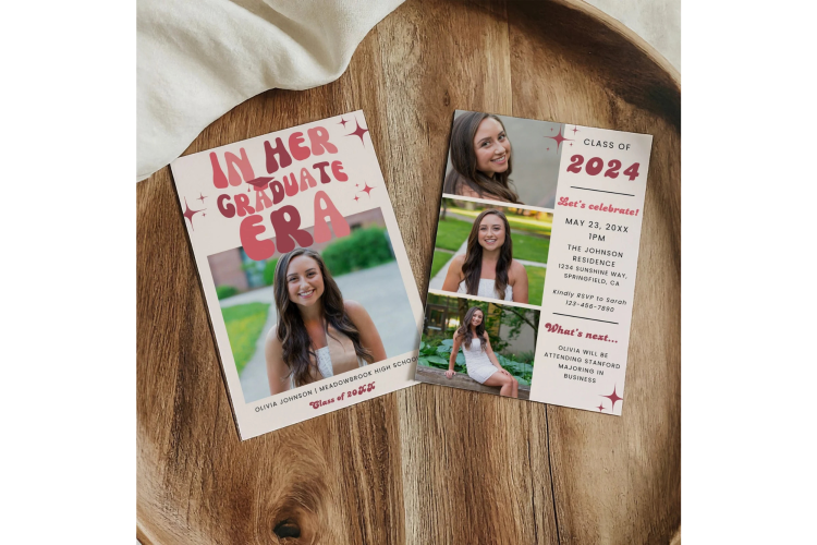 Retro Graduation Invitation