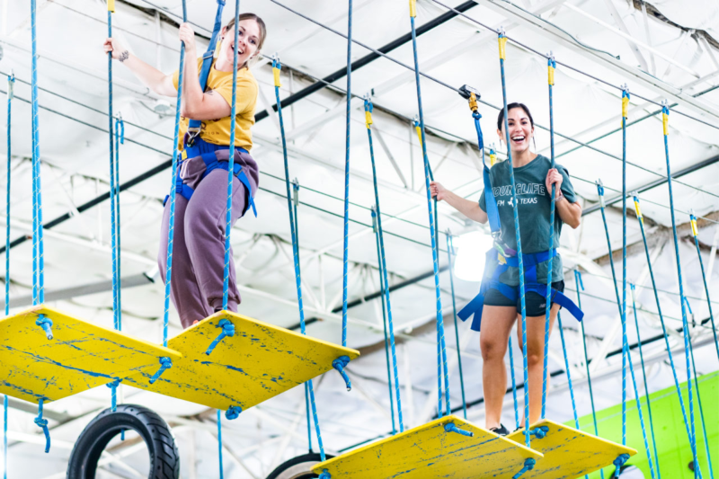 climbing group dynamix ropes course