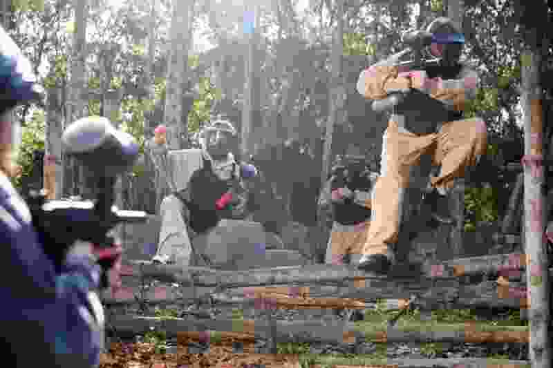 paint ball as team building activity in Omaha