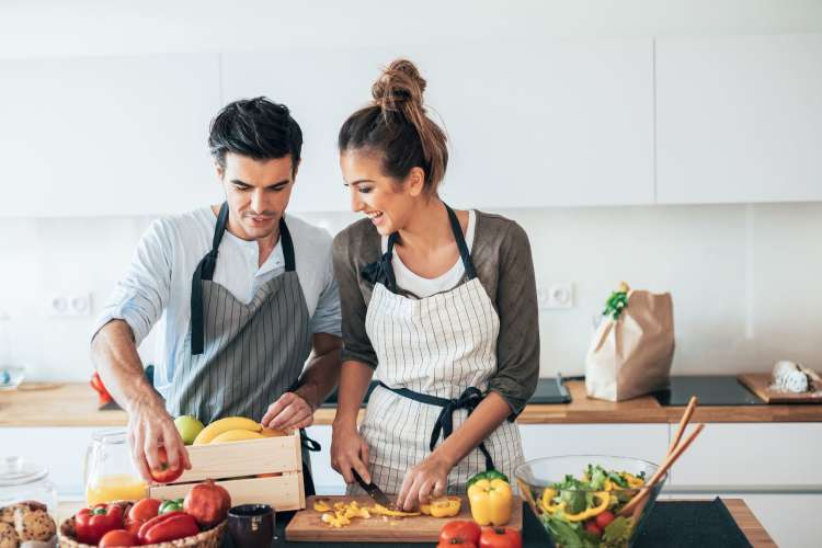 A cooking class is a great fall date idea. 