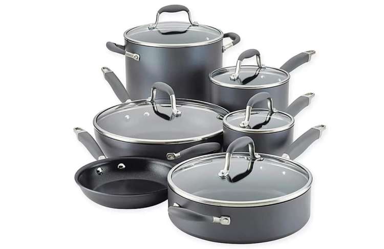 the Anolon Advanced Home 11-Piece Cookware Set is one of the best non-stick cookware sets