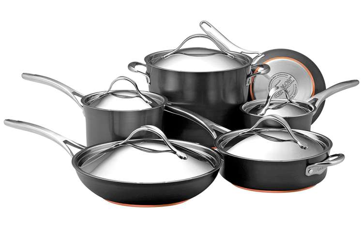 Anolon Advanced Home Nonstick 11 Piece Cookware Set Onyx