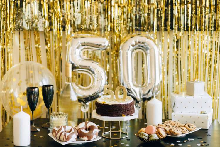 Best 50th Wedding Anniversary Ideas For 2024 Cozymeal   13 Gold Decor Canva PhpEmA4dD