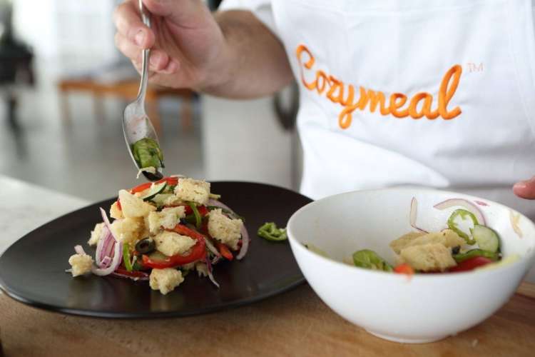 a chef preparing a meal