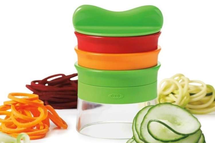 the OXO Good Grips 3-Blade Hand-Held Spiralizer The OXO Good Grips 3-Blade Hand-Held Spiralizer is useful keto gift