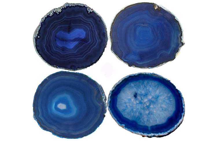 blue gem agate coasters