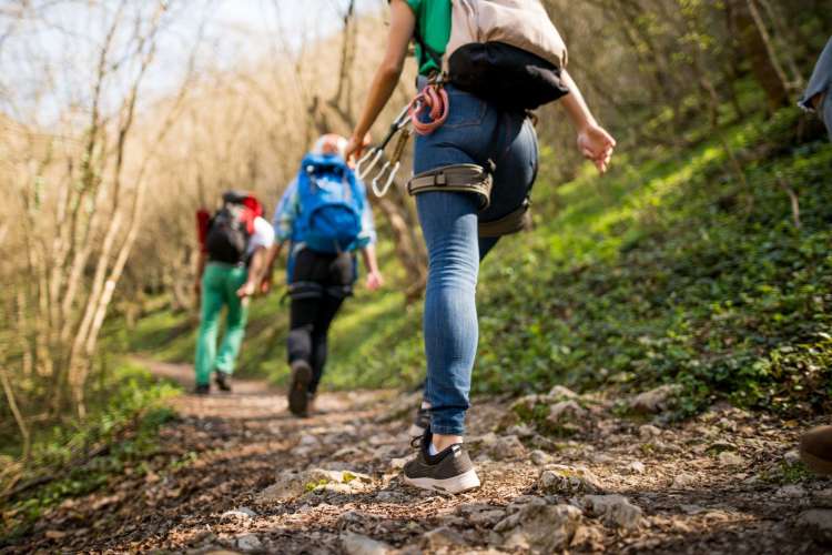 Hiking in mountains is a stimulating team building activity in Denver