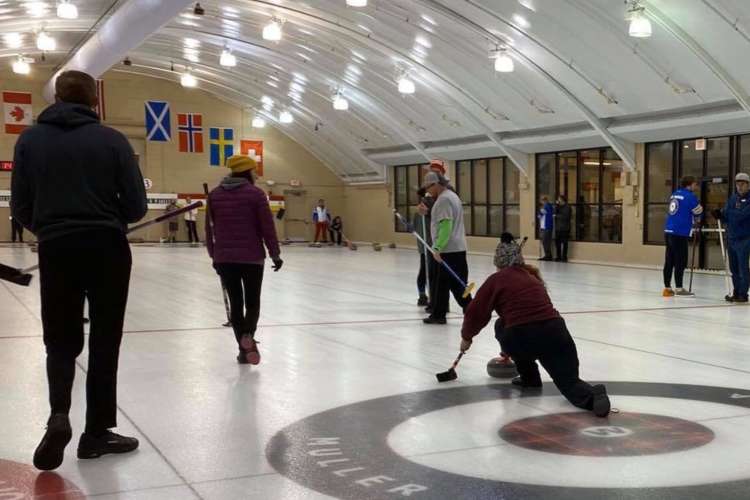 Curling is a quirky team building activity in Milwaukee.