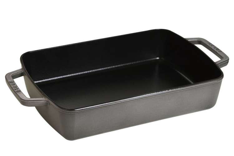 The Staub 12x8 Inch Roasting Pan is one of the best roasting pans