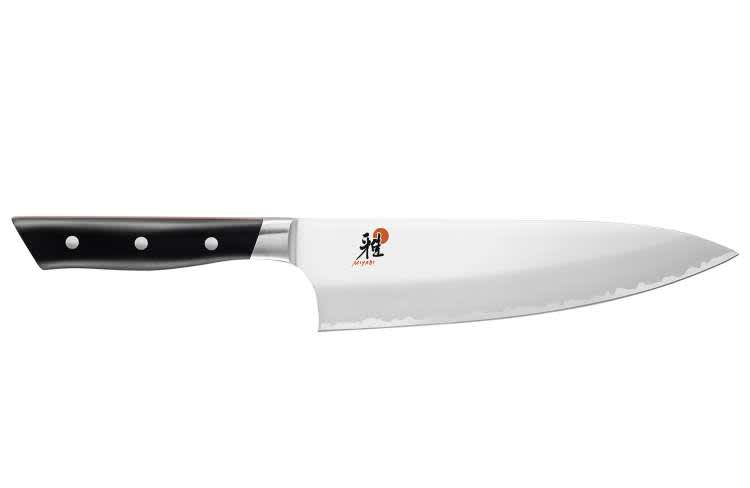 the miyabi evolution 8 inch chef's knife is one of the best kitchen knives