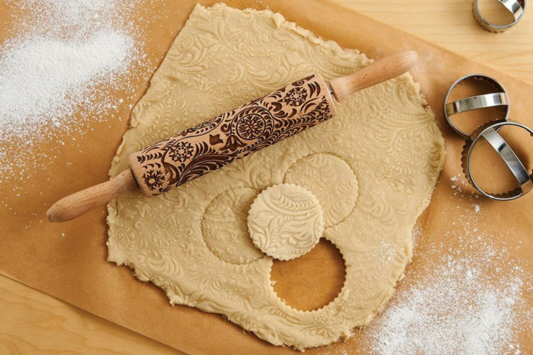 mrs. anderson's baking paisley design rolling pin